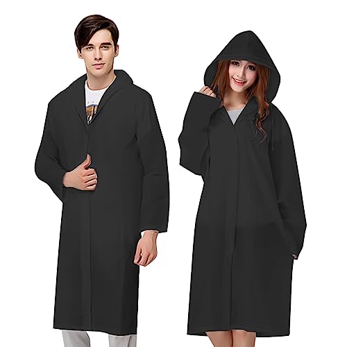 Thumbnail 8 de Vicloon Chubasqueros Impermeable 2 Unidades: Poncho de Lluvia EVA con Capucha y Mangas, Unisex, Ideal para Exterior