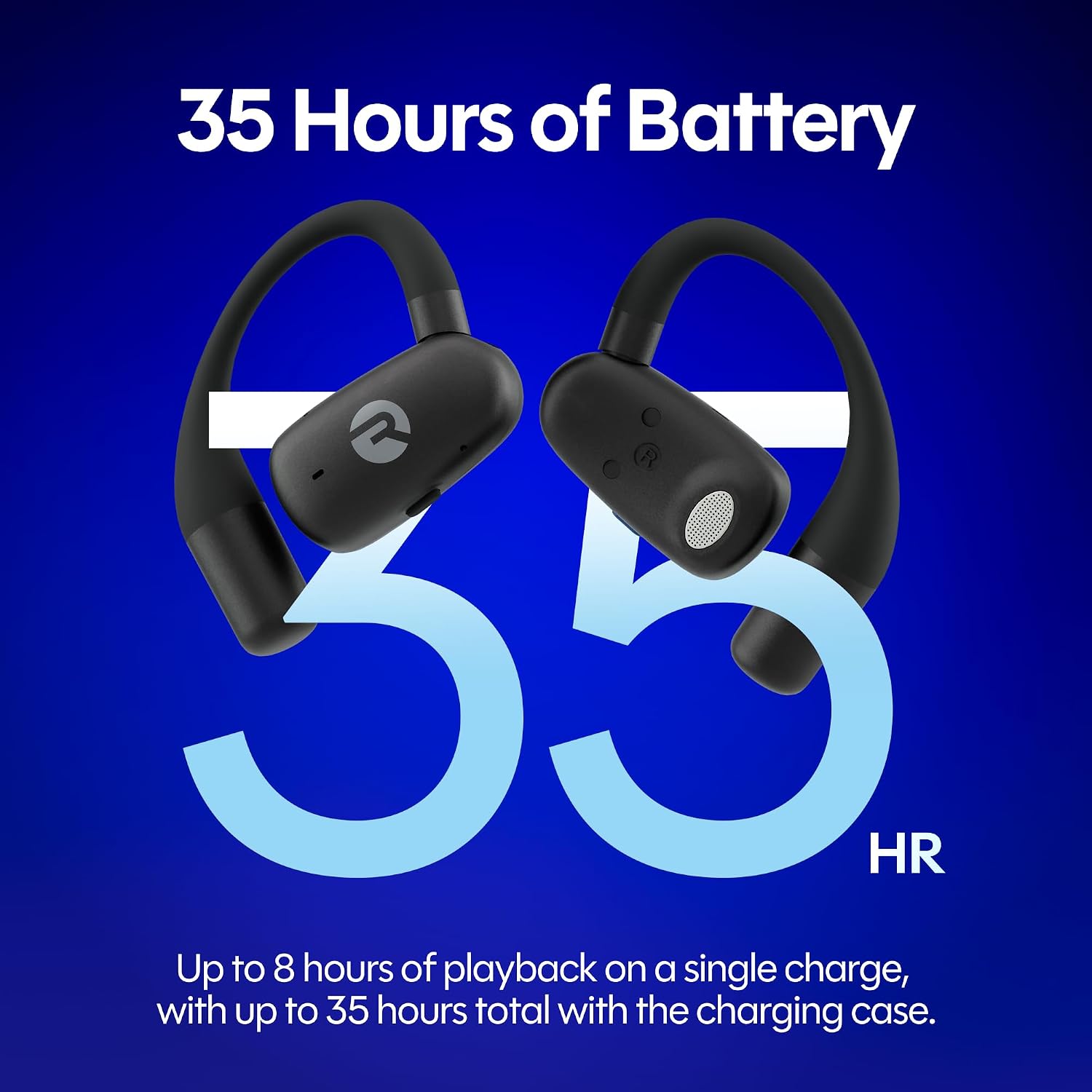 Detalle de Raycon RBO715-26E-BLA Everyday Open-Ear Earbuds, Bluetooth 6.0, IPX5