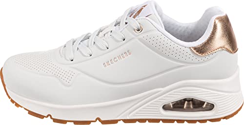 Thumbnail 2 de Skechers Uno Golden Air (mujer) en blanco, con cordones y suela de caucho