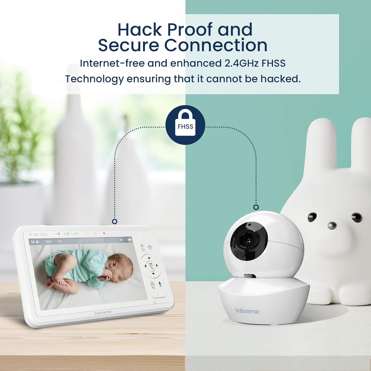 Detalle 2 de Babysense HDS2 Babyphone mit Kamera 4000mAh