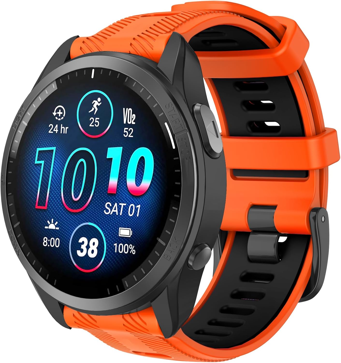 Detalle de ISABAKE 22mm silicone watch strap for Garmin Forerunner 965/955 (and Forerunner 945/935, Fenix 5)