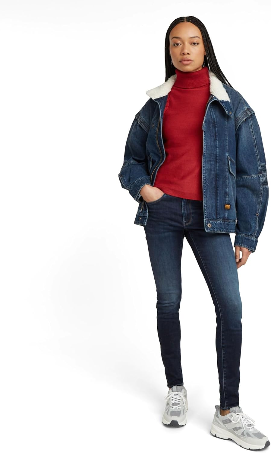 Detalle 2 de G-STAR Damen 3301 Skinny Jeans – High-Waist Skinny Fit