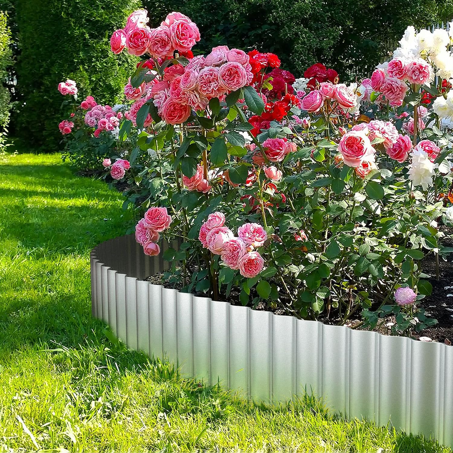 Thumbnail 1 de LAVEVE Metal Garden Edging, 4 in. x 10 ft
