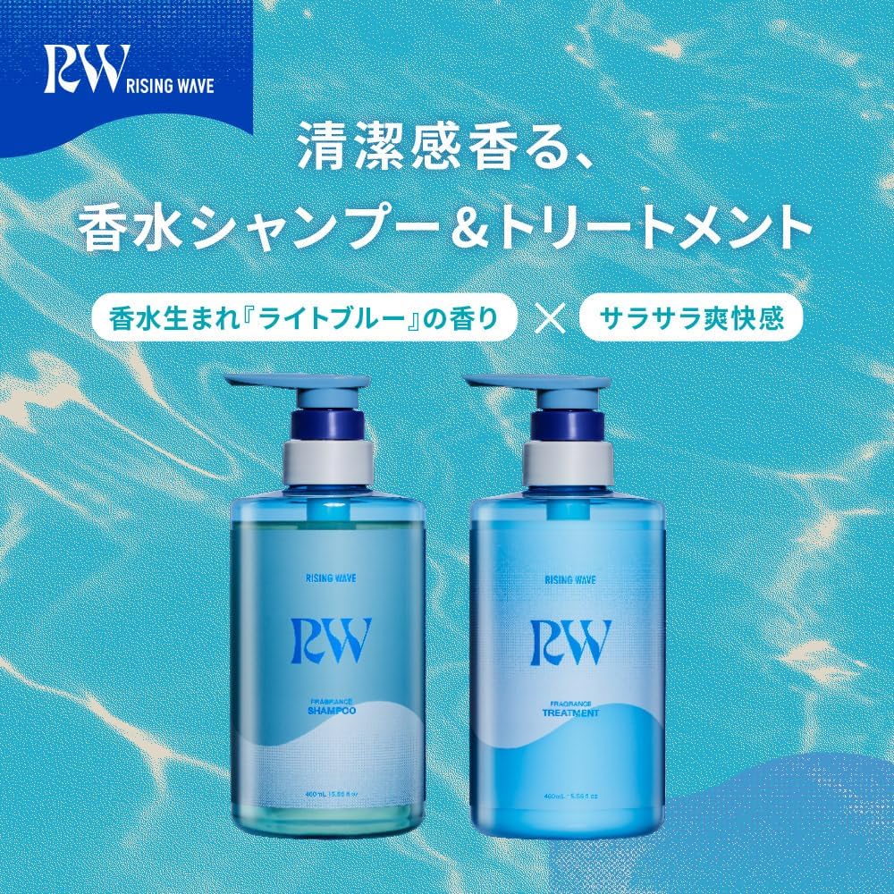 Thumbnail 6 de RISINGWAVE フレグランストリートメント フリー ライトブルー 詰め替え用 360mL、熱を活かす毛髪補修成分配合