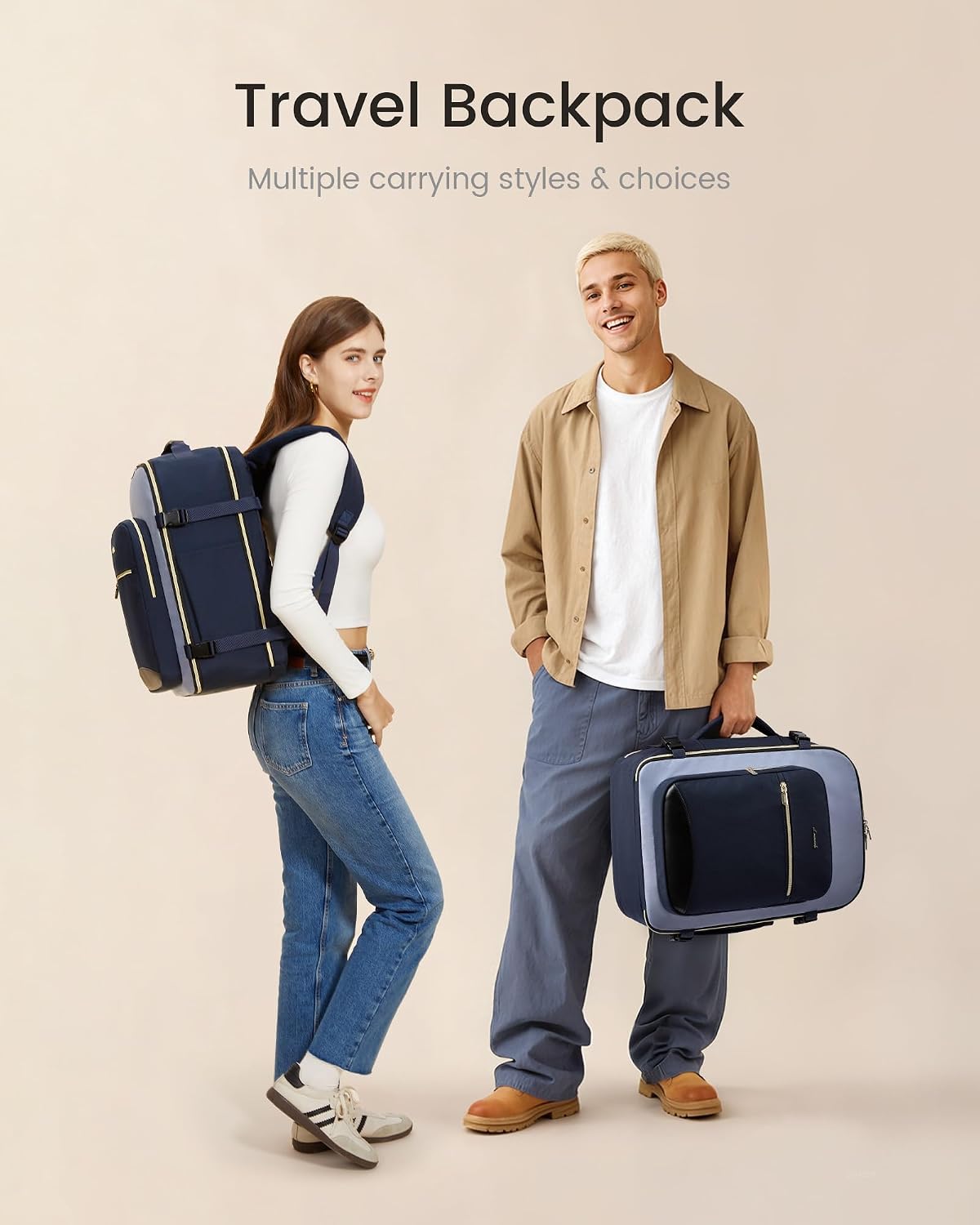 Detalle 2 de LOVEVOOK Travel Backpack with 3 Packing Cubes