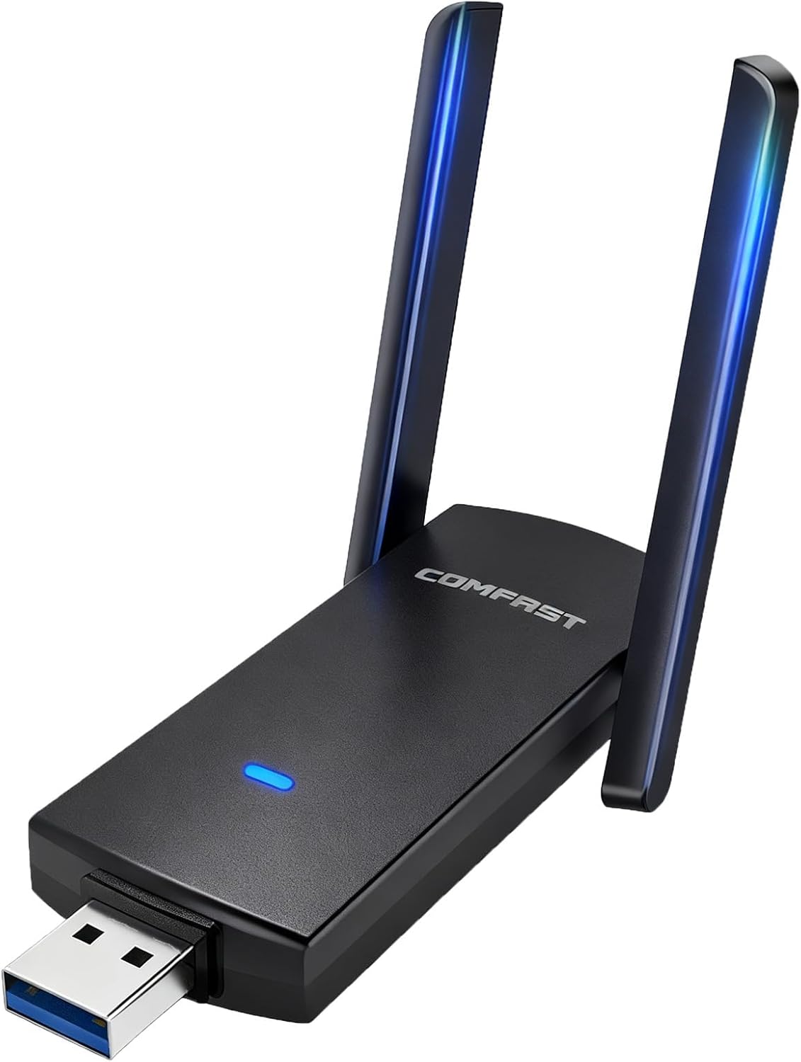 Detalle de COMFAST Clé WiFi Puissante AC1300Mbps (Dual Band) – Dongle USB PCI pour PC, 2,4/5,8 GHz, WPA3