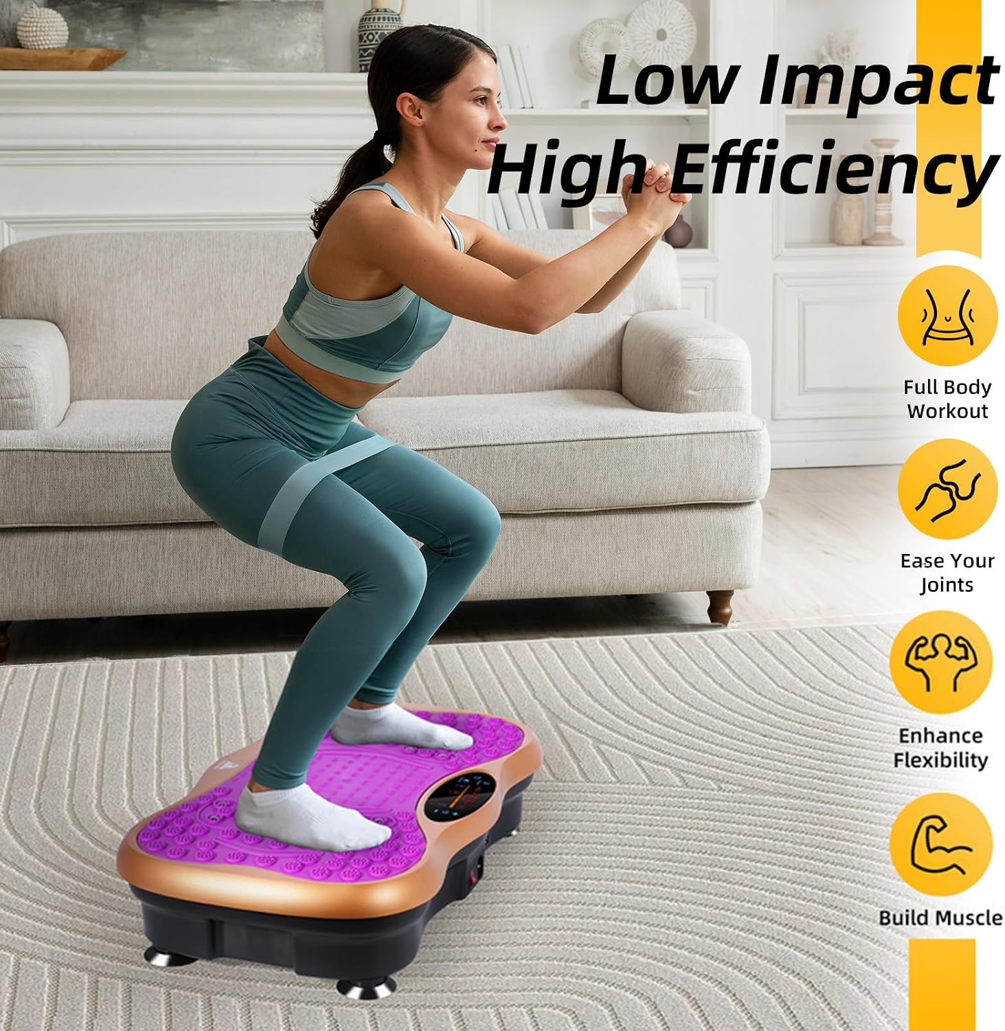 Detalle 2 de EVOLAND Vibration Plate Exercise Machine 99-speed