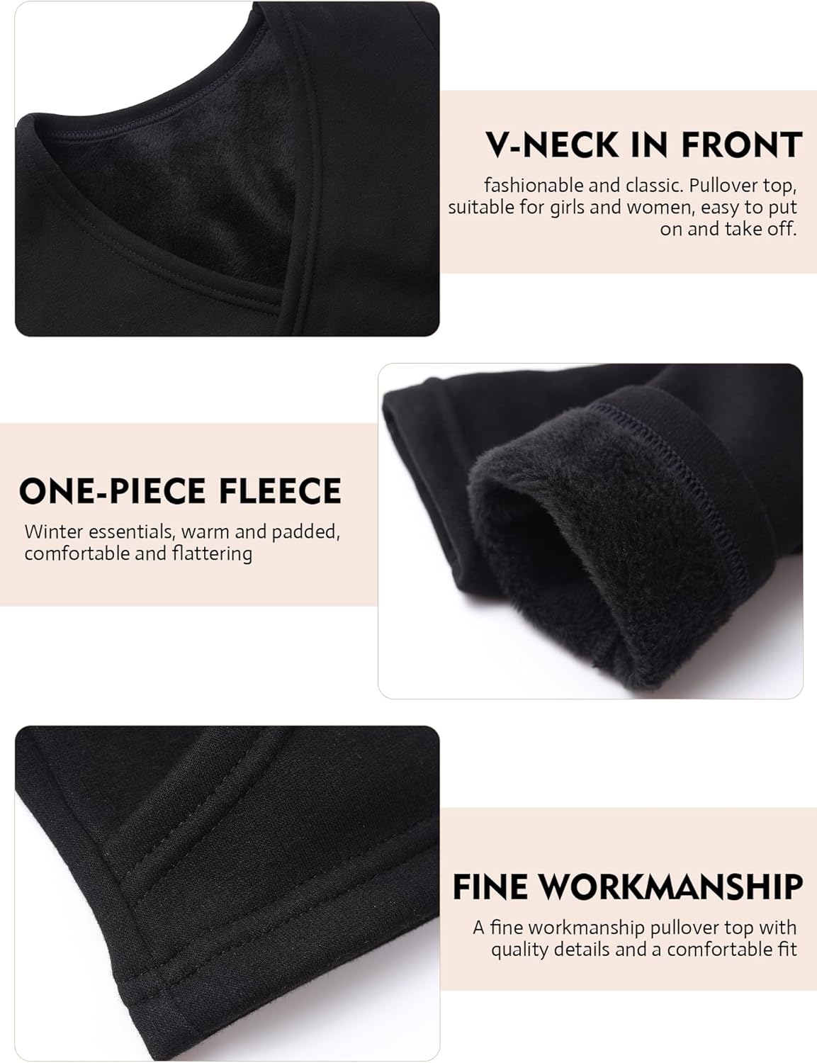 Detalle de Bezioner Ballett Wickeljacke mit Fleece – Langarm, für Mädchen und Damen