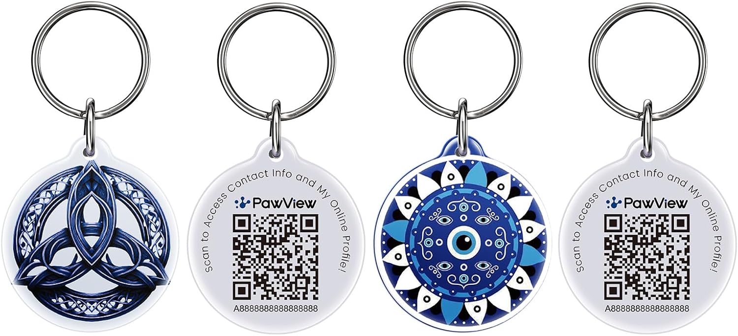 PawView 2er-Set Hundemarke mit QR-Code – personalisiertes Notfallprofil, wasserdicht & Verlustschutz