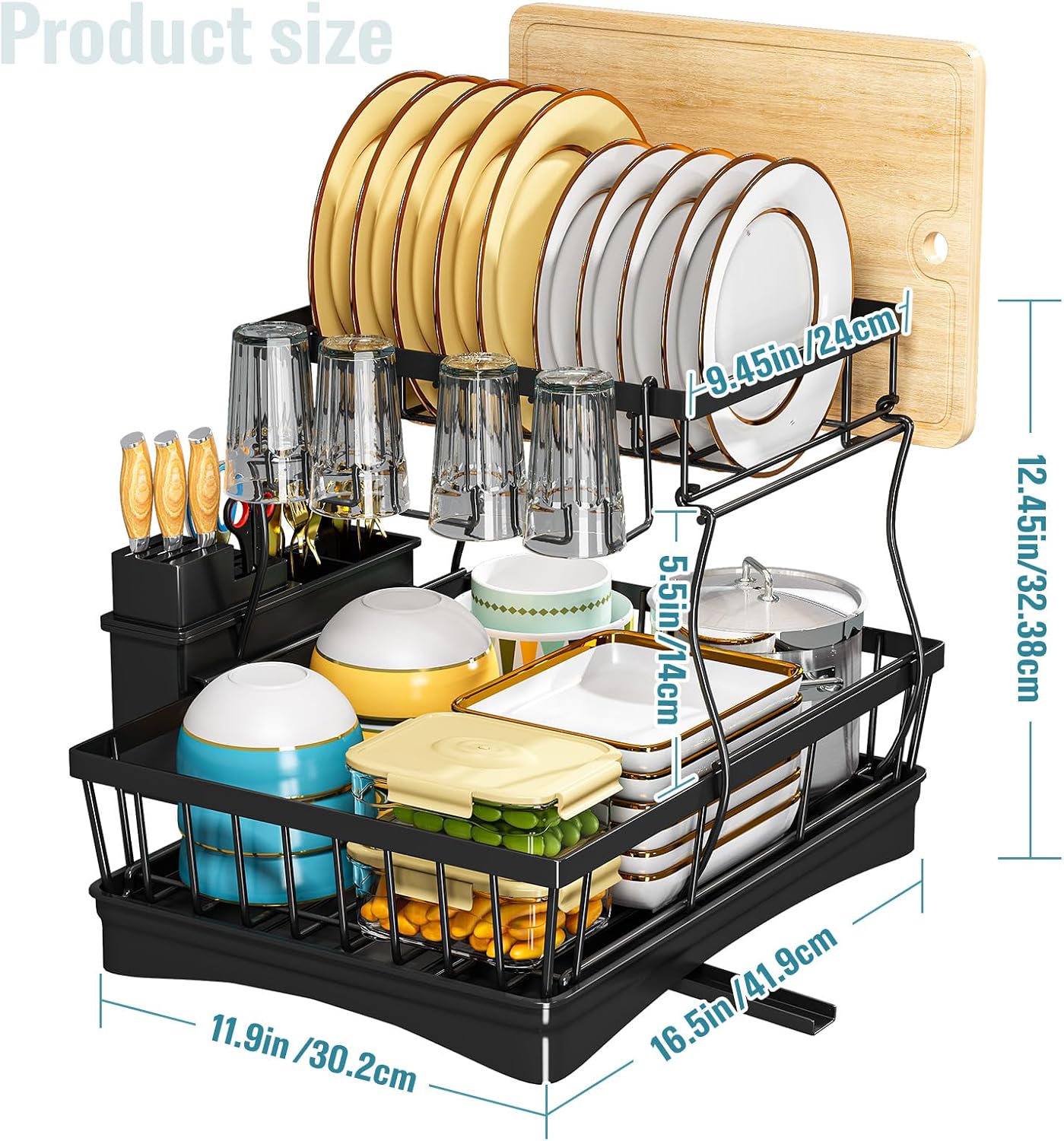 Thumbnail 1 de StowBin 2 Tier Dish Drainer Rack
