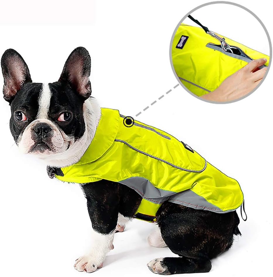 Thumbnail 6 de Morezi Dog Warm Coats Jackets: Waterproof Coat with Harness Hole for Small/Medium Dogs (Yellow, M)