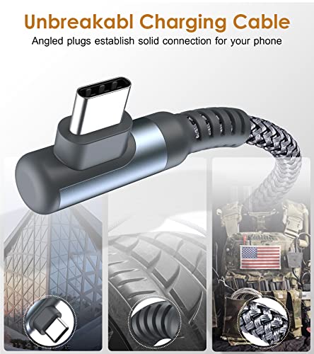 Detalle 2 de AviBrex Cavo USB-C angolo retto 2 pezzi x 2 m, USB-C a USB-A 3,1A - Ricarica rapida e133