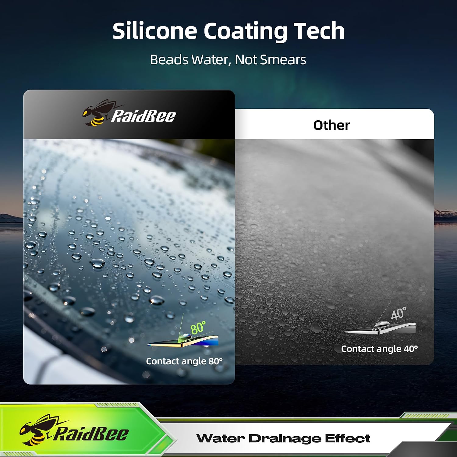 Detalle de Raidbee Silicone Windshield Wiper Blades for Tesla Model 3 / Model Y (26" & 19")