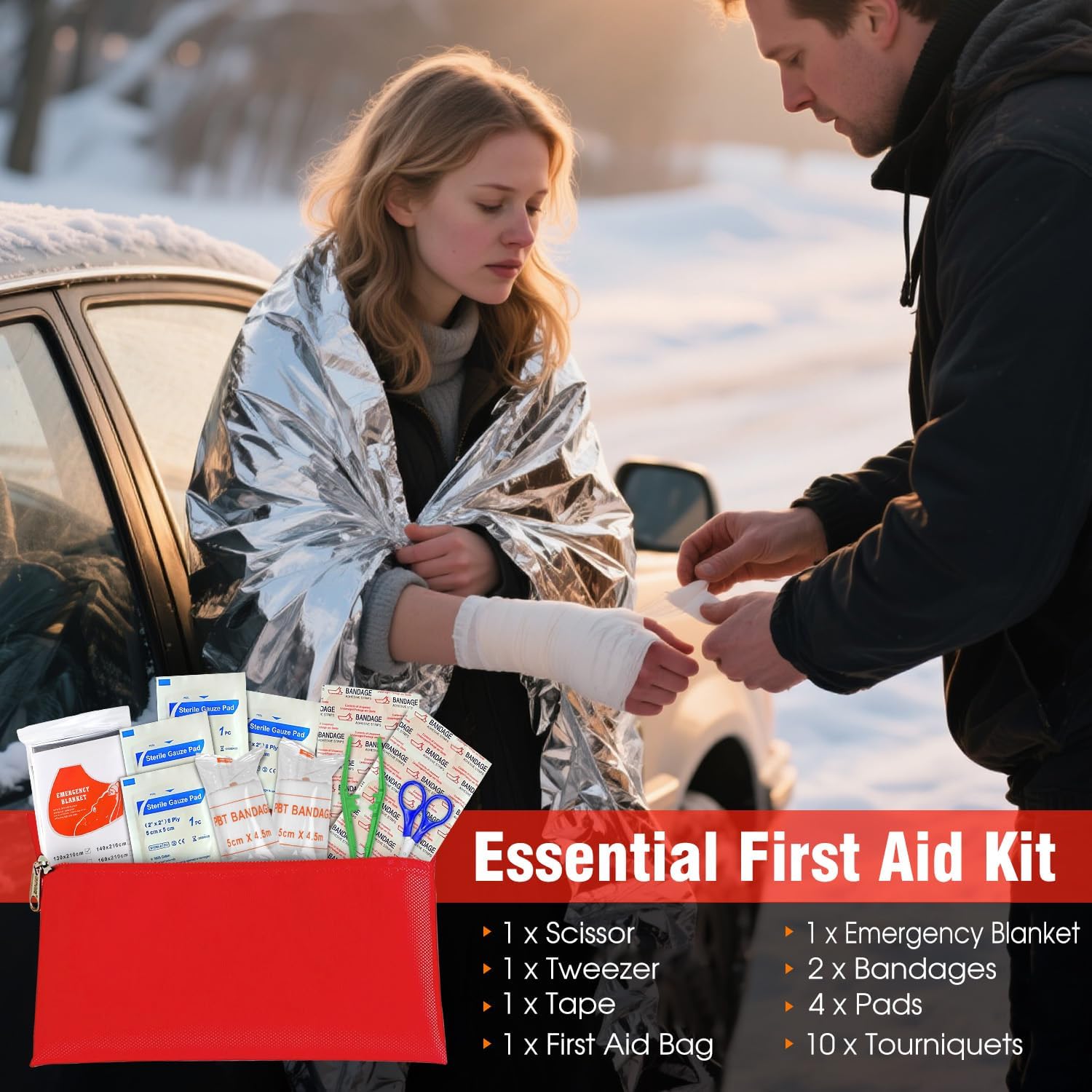 Detalle 2 de Car Emergency Roadside Tool Kit 500A