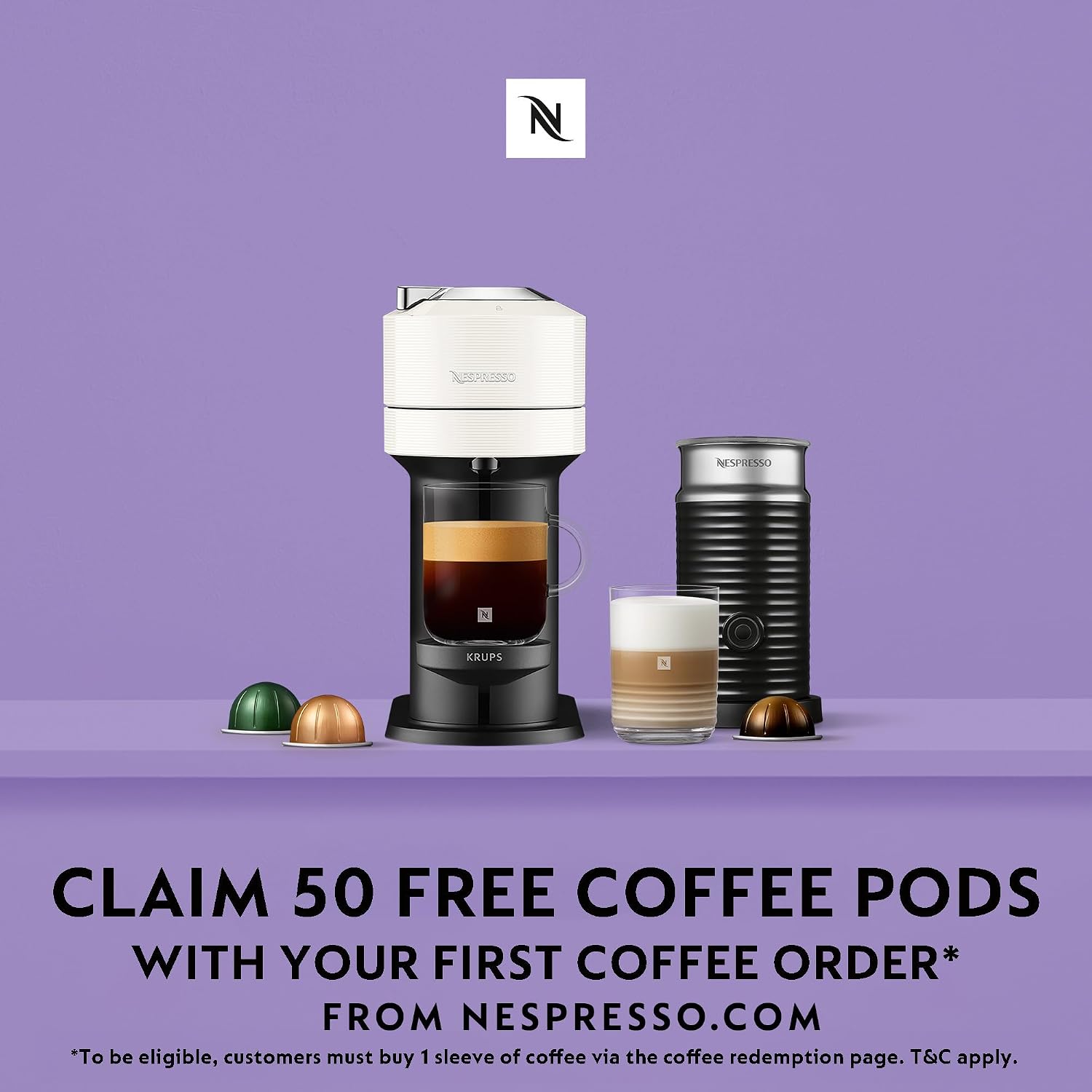 Thumbnail 1 de Nespresso Vertuo Next pod machine, 12 welcome pods
