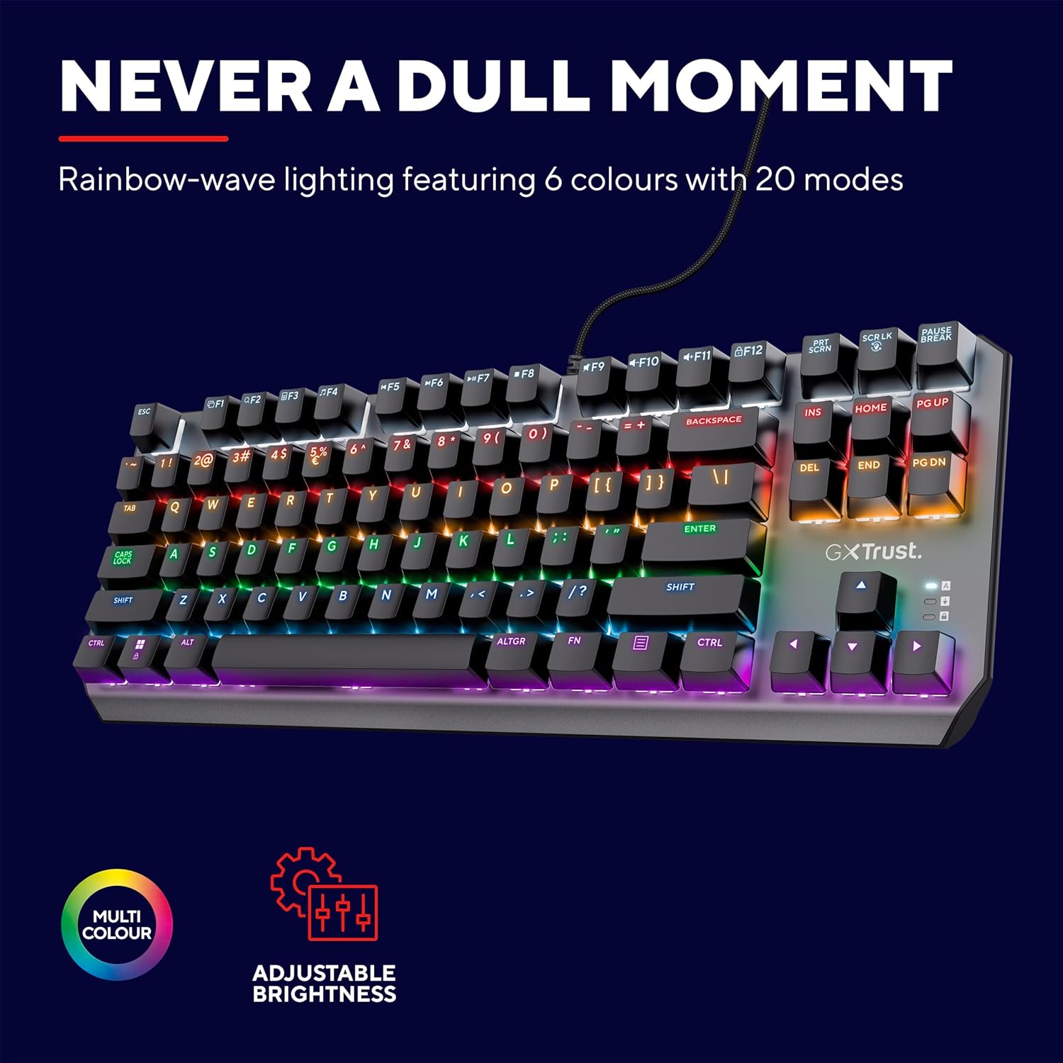 Thumbnail 3 de Trust Gaming GXT 834 Callaz TKL 80% keyboard