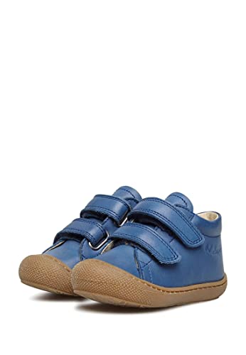 Detalle de Naturino Chaussures Premiers Pas en Cuir, Bleu-Marron, Taille 18