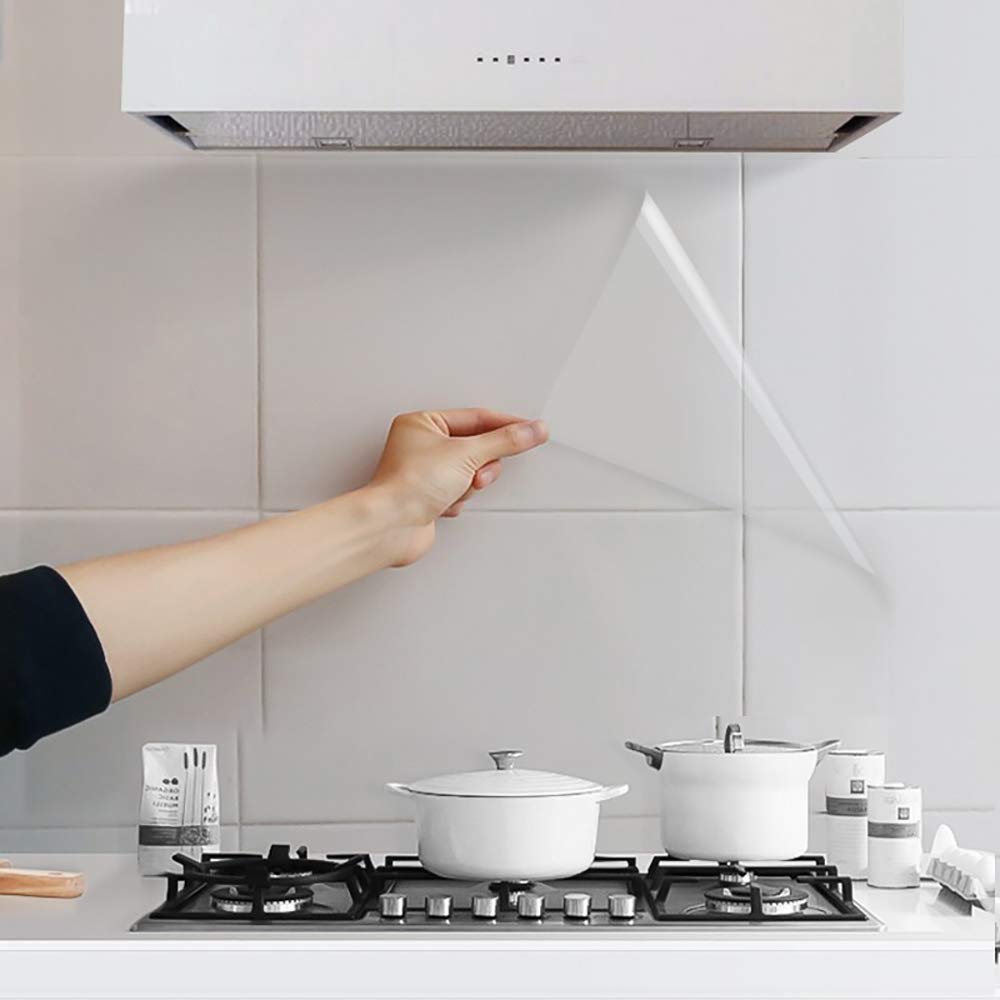 Detalle 2 de Hode Film Adhésif Transparent pour Meuble et Murs 60x600 cm – Protection discrète et durable