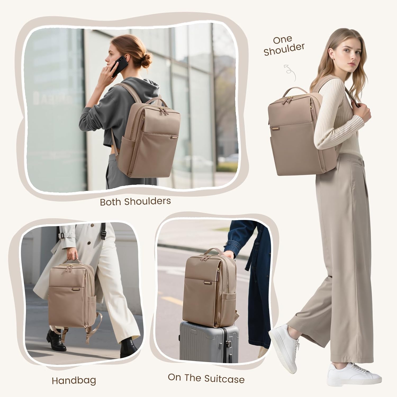 Detalle de GOLF QUALITY 16-Inch Laptop Backpack for Work and Everyday Use