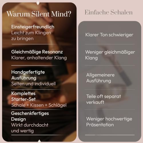 Thumbnail 6 de Silent Mind Klangschale Ø9 cm Bronze – Handgefertigtes Komplett-Set für Anfänger