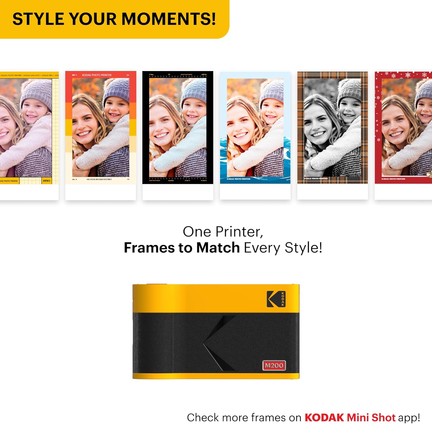 Thumbnail 6 de KODAK Mini 2 ERA 4PASS Portable Photo Printer (Black) bundle with Initial 8 sheets + 30 sheet pack