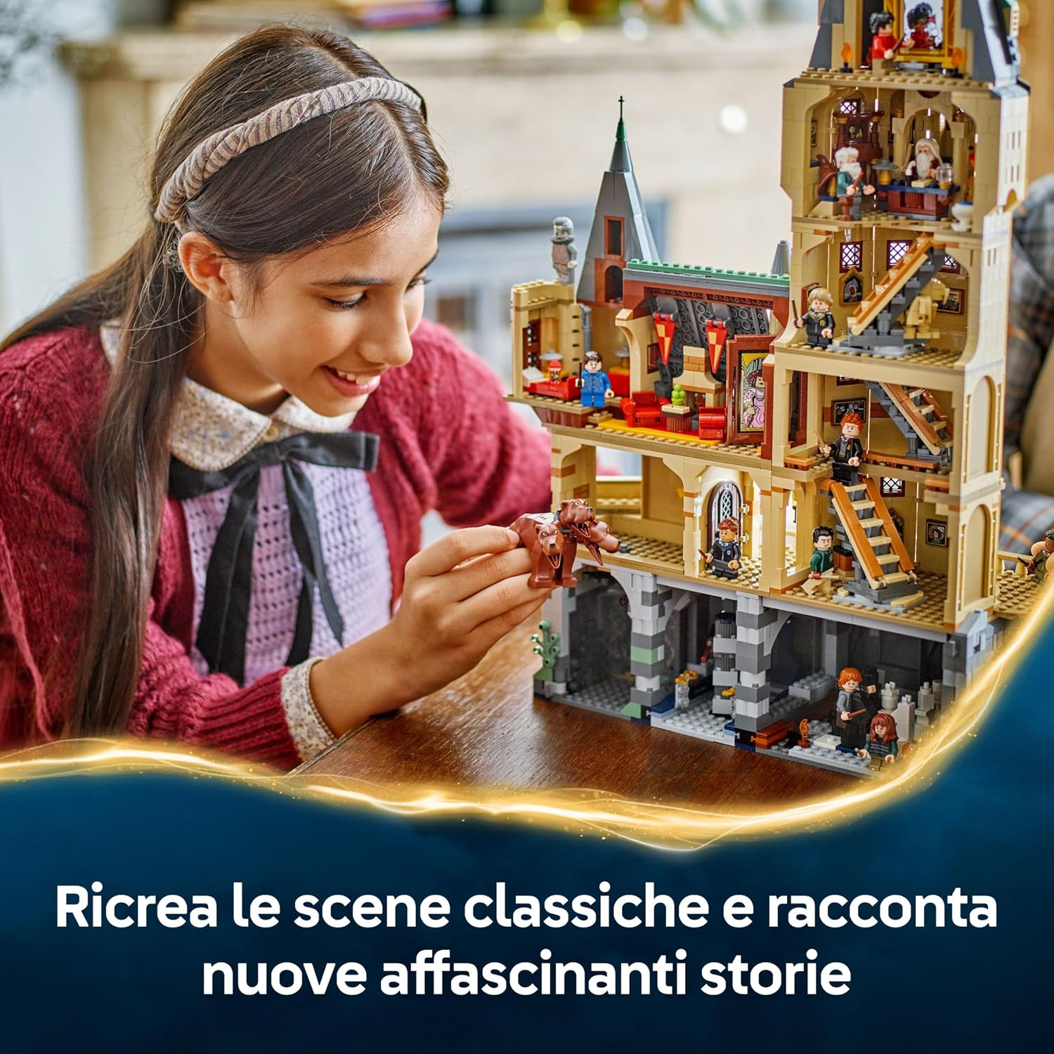 Detalle 2 de LEGO Harry Potter Castello di Hogwarts 76454 — Torre modulare 🧩