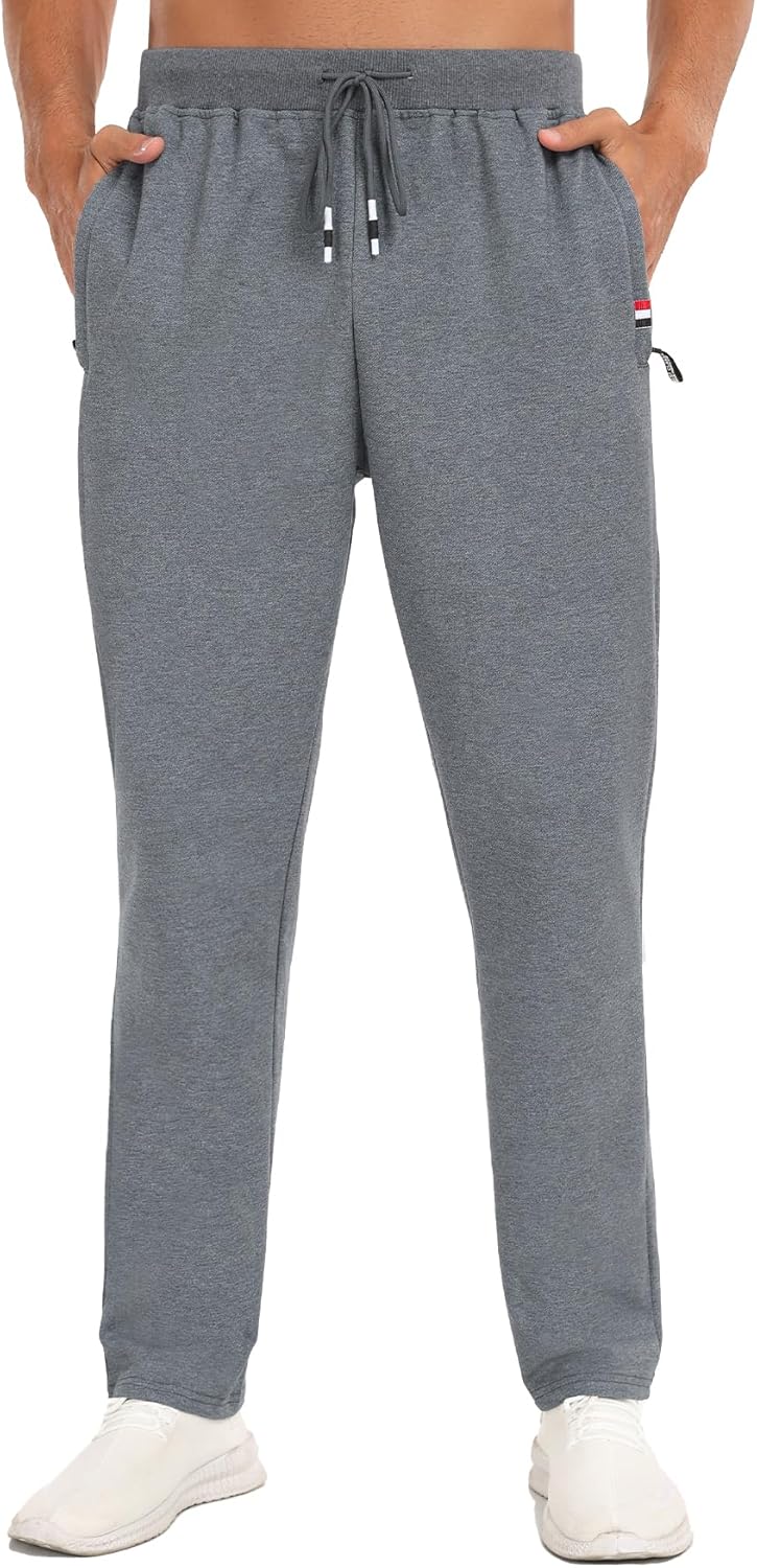 Detalle de YUTYTH Tracksuit Bottoms Men joggers with zip pockets, elasticated waist and cotton feel