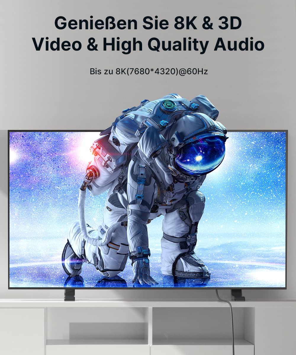 Thumbnail 2 de JSAUX câble HDMI 1 m 48 Gbps