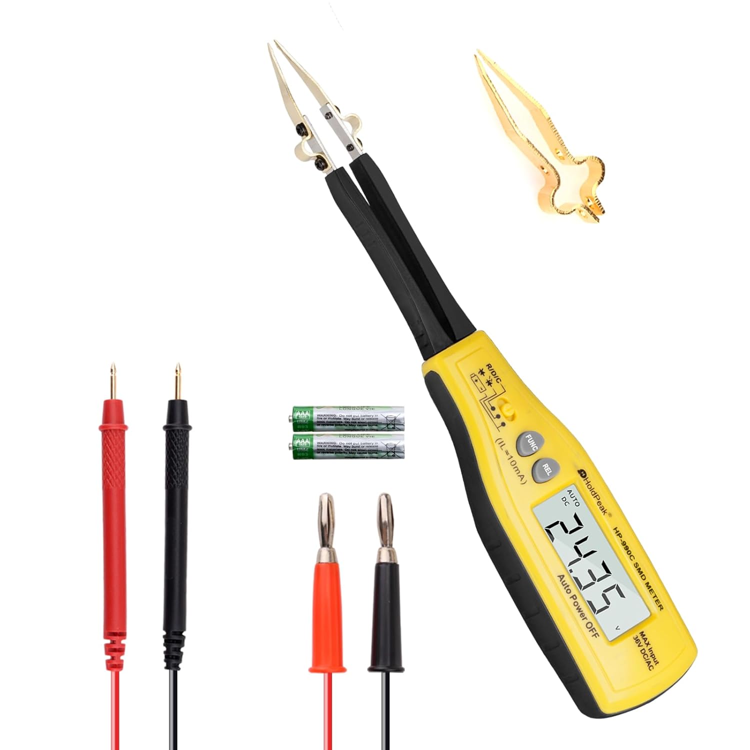 HoldPeak Digital SMD Tweezer 990C Tester