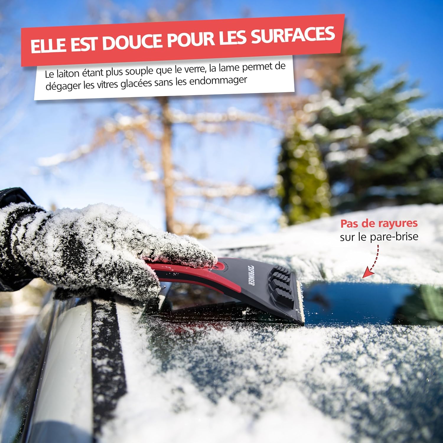 Thumbnail 2 de SPRINGER ZX2000 : grattoir à neige avec lame en laiton et fonction de rabotage