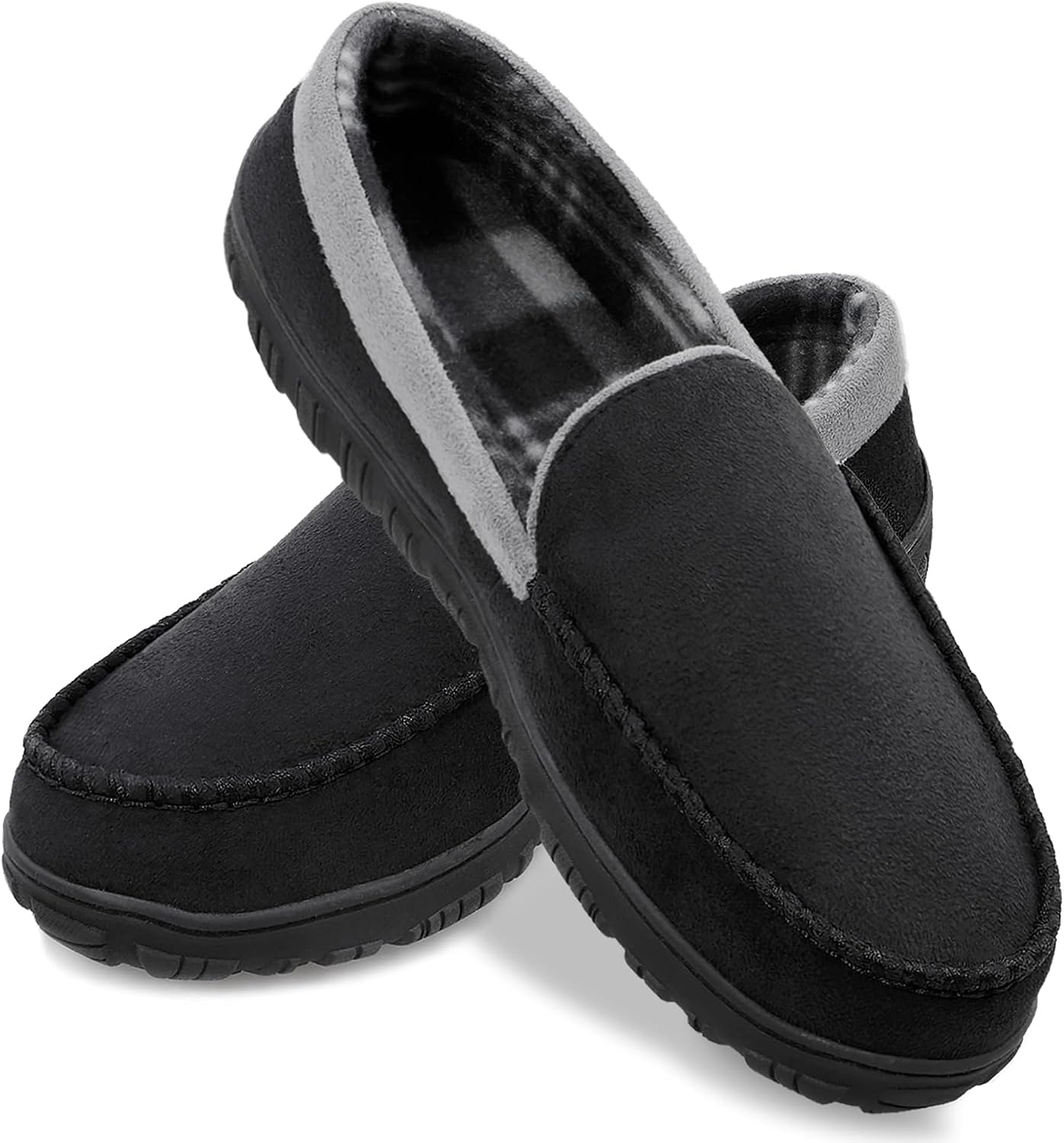 Detalle de ShoesLocker Men's Microsuede Slippers 🚶