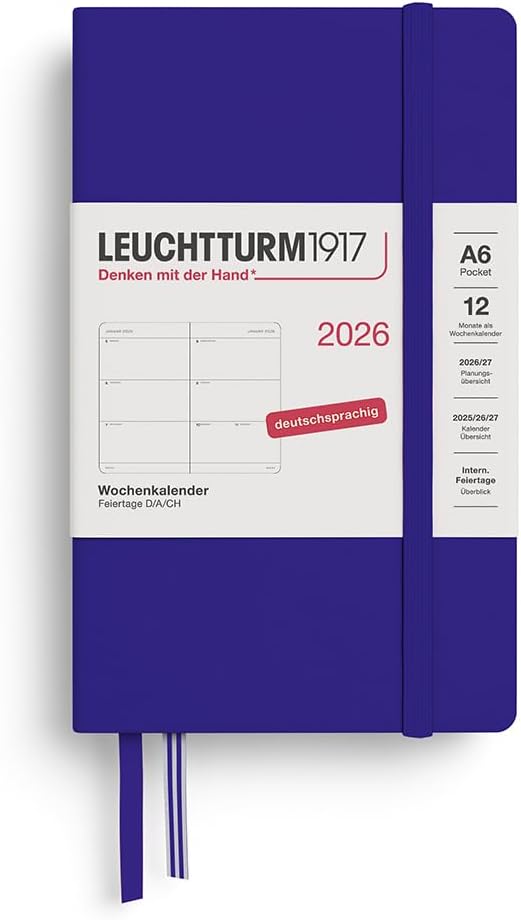 Thumbnail 5 de LEUCHTTURM1917 Wochenkalender Medium (A5) 2026 – 12 Monate, Deutsch (372529)