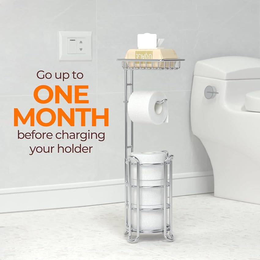 Thumbnail 3 de TreeLen Portarrollos Independiente con estante para móvil