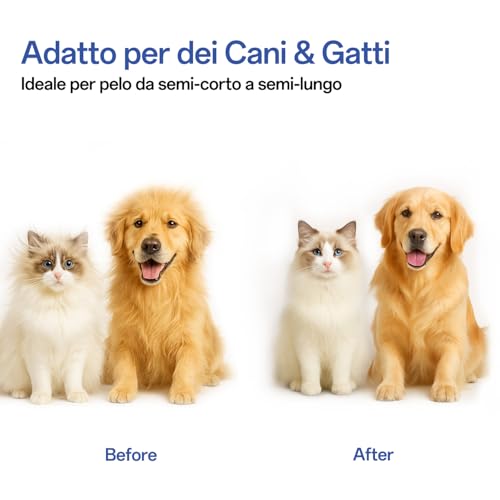 Detalle de ACE2ACE Spazzola Autopulente per Gatti e Cani Pelo Lungo e Corto Blu
