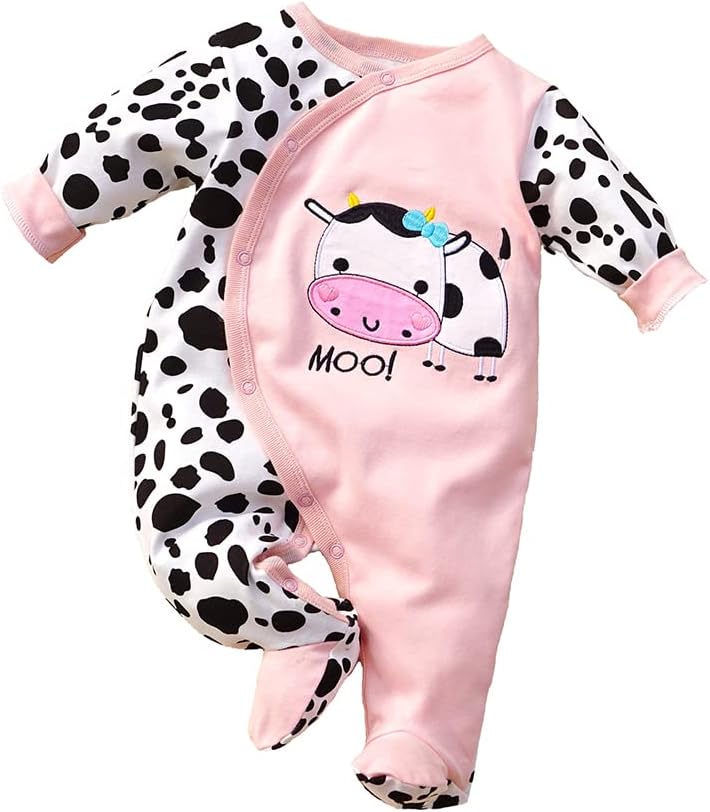 Thumbnail 5 de KIDDLETOWN 100% Organic Cotton Long Sleeve Romper for Baby Girls (6-9 Months)