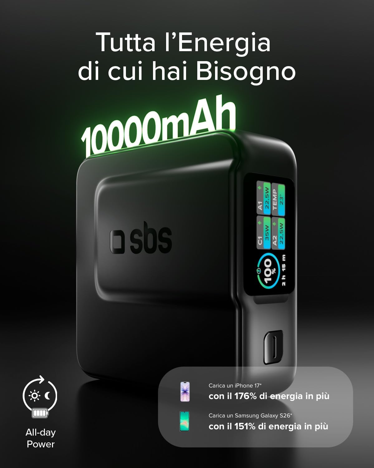 Thumbnail 3 de SBS Pulse Power HD 35W 10000mAh power bank
