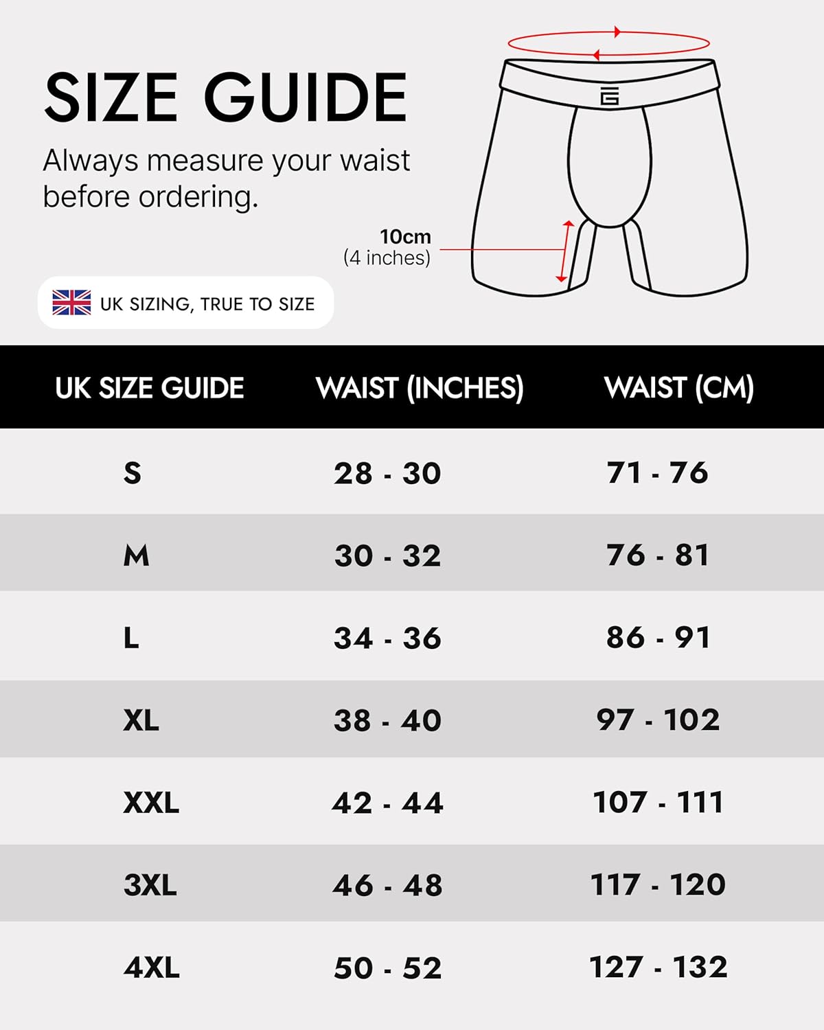 Thumbnail 5 de Giovici men’s bamboo boxers – anti-chafing soft boxer briefs multipack with moisture-wicking
