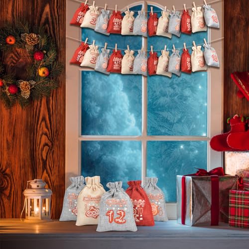 Thumbnail 6 de Lot de 24 calendriers de l’Avent 14x10 cm 📅