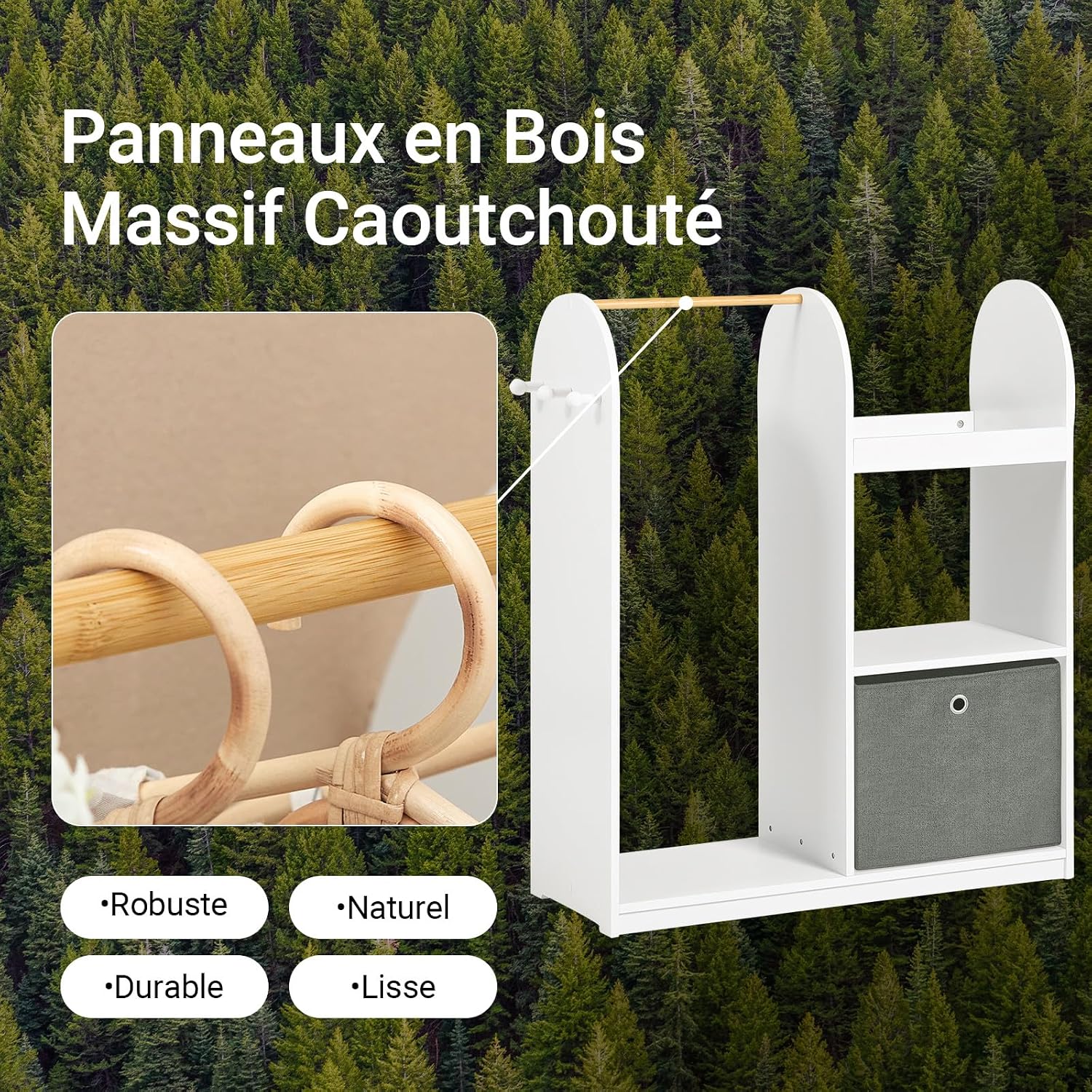 Thumbnail 1 de SoBuy KMB40-W Armoire enfant 97x35x108 cm