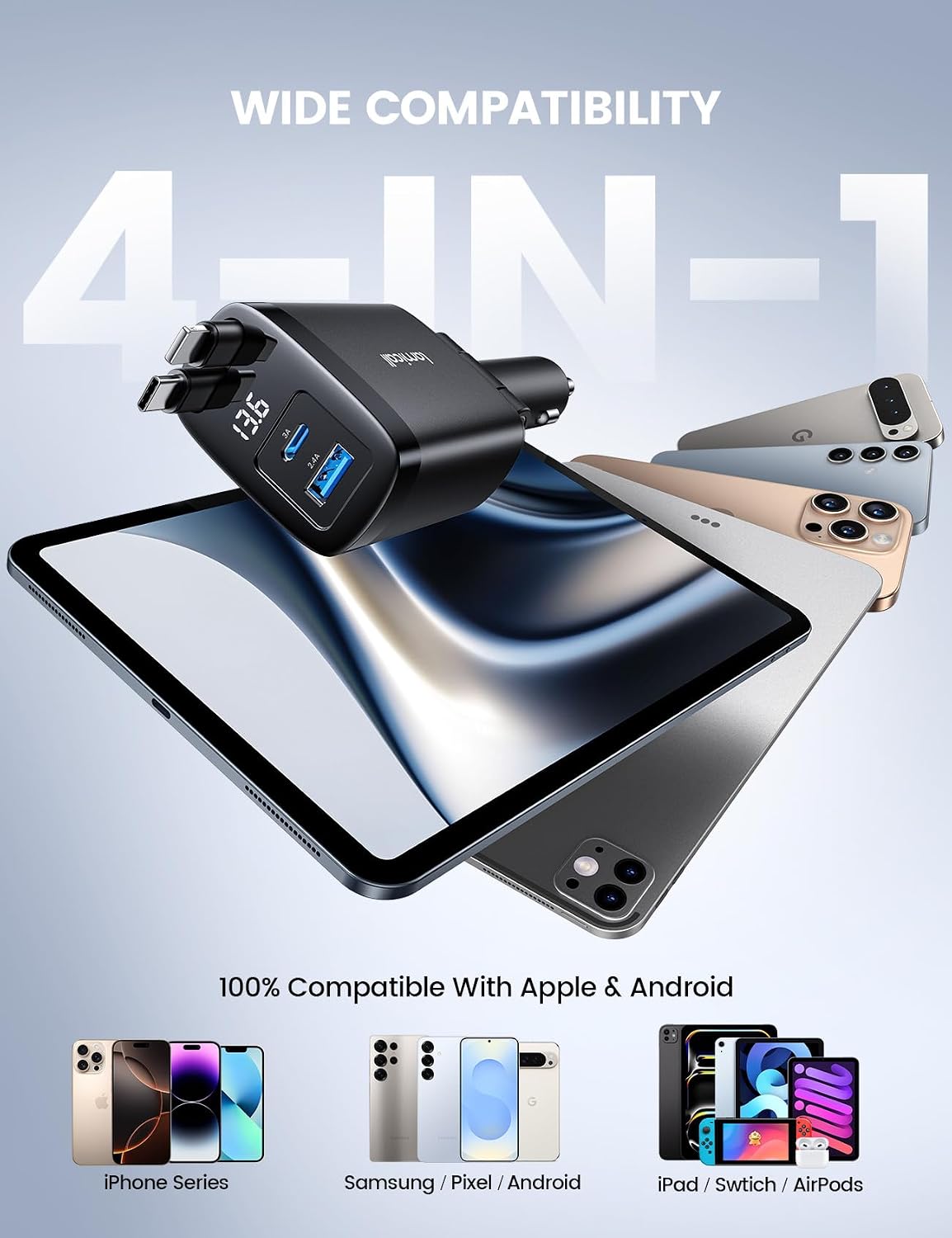 Detalle 1 de Lamicall Car Charger 84W