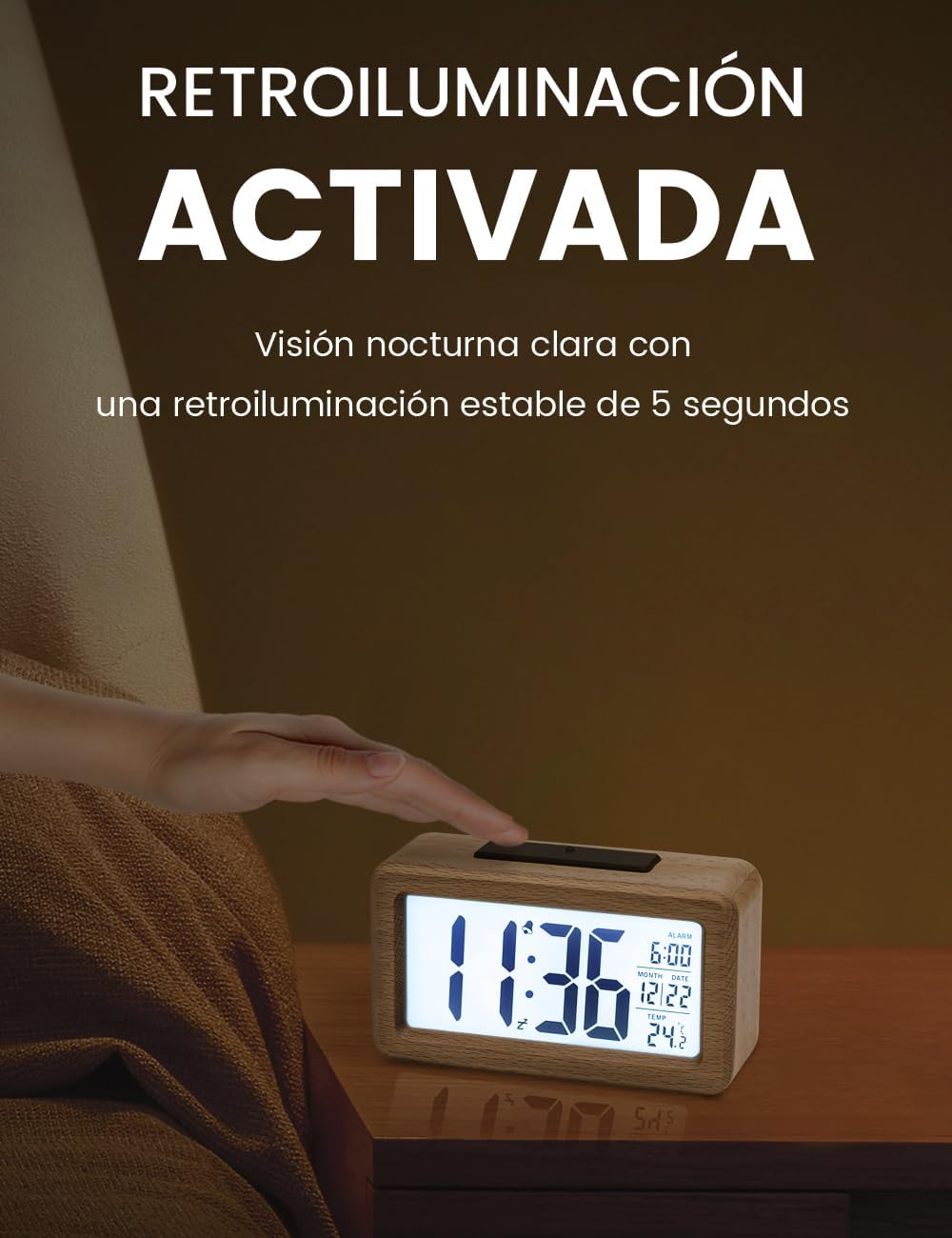 Thumbnail 2 de aboveClock Reloj Despertador Digital