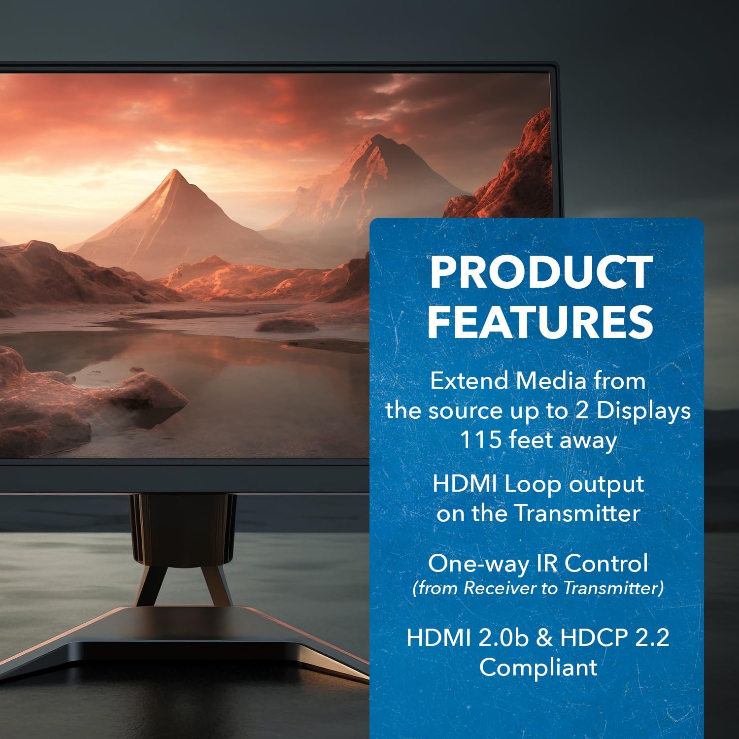 Thumbnail 6 de OREI 1x2 HDMI Extender Splitter 115 Ft