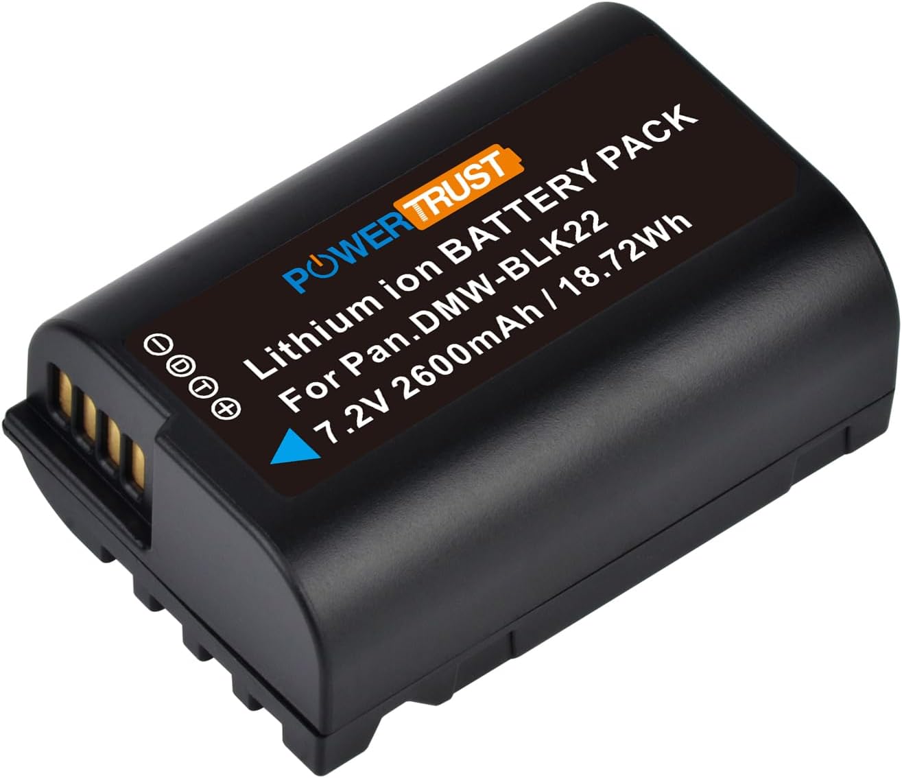 Thumbnail 1 de PowerTrust 2er-Set DMW-BLK22 Akku + PD-20-W Dual-USB-C-Ladegerät (für Panasonic Lumix S5 & GH5 Serie)