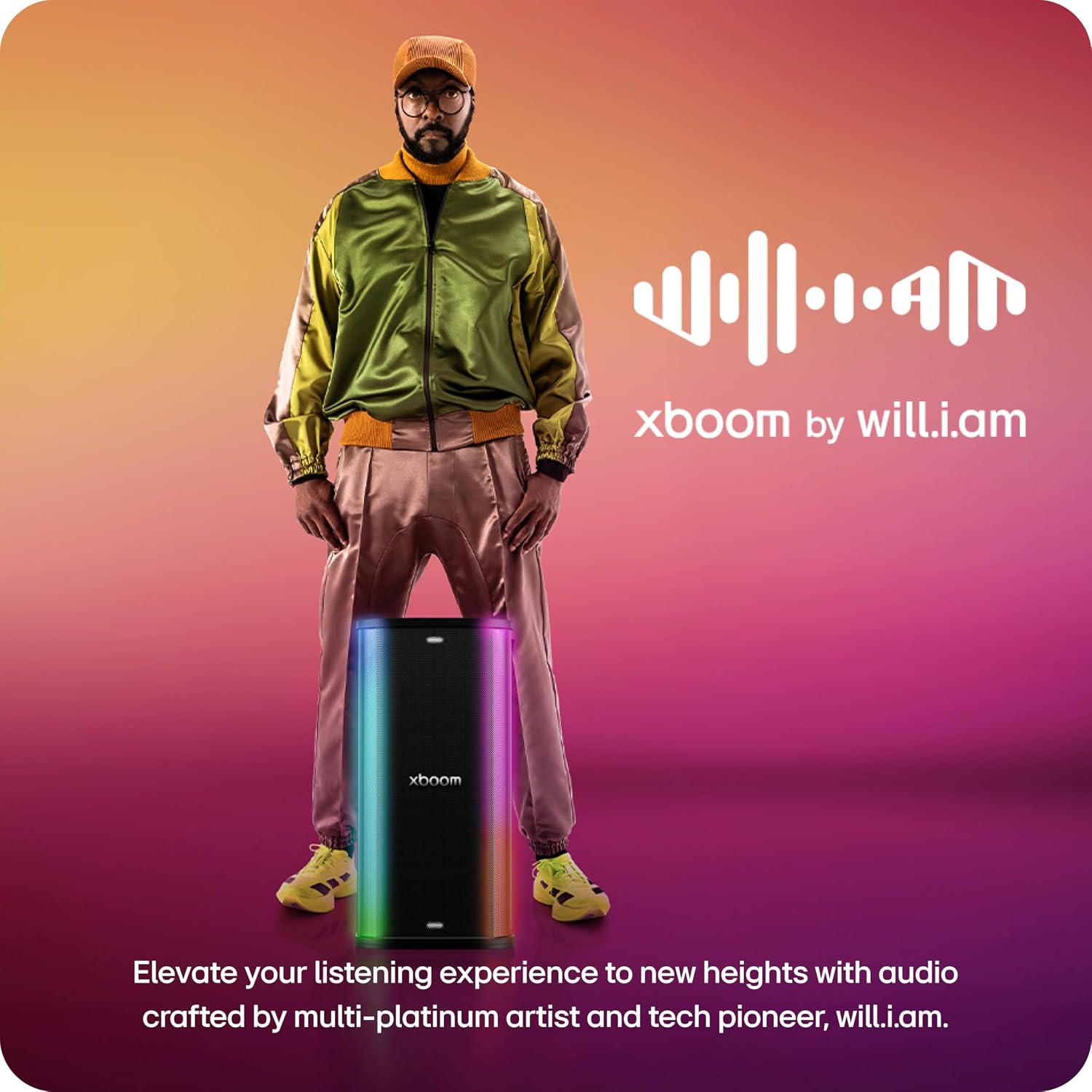 Detalle de LG xboom Stage501.AUSALBK Karaoke Party Speaker, 25-Hour Playback, IPX4