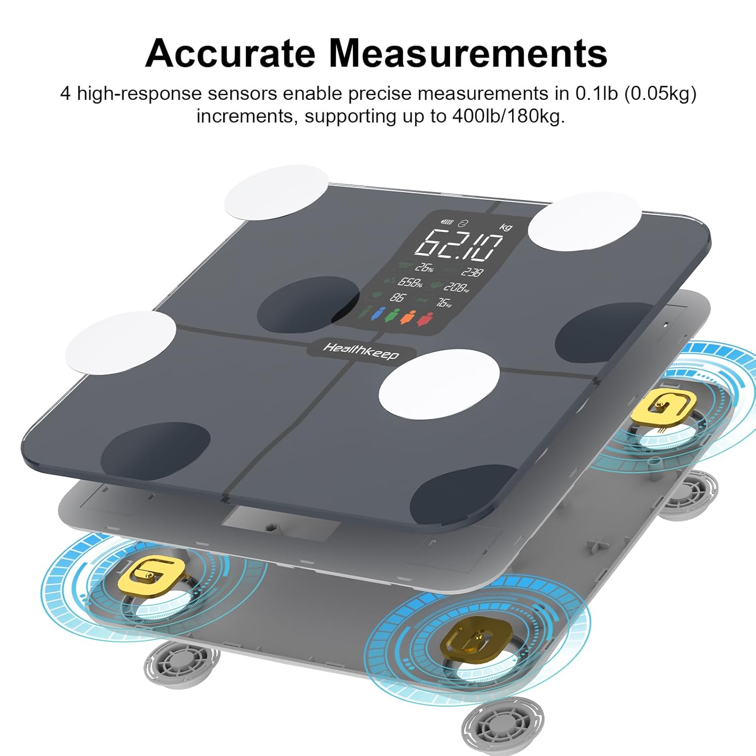 Detalle 2 de Healthkeep Body Fat Scale 180kg smart scales