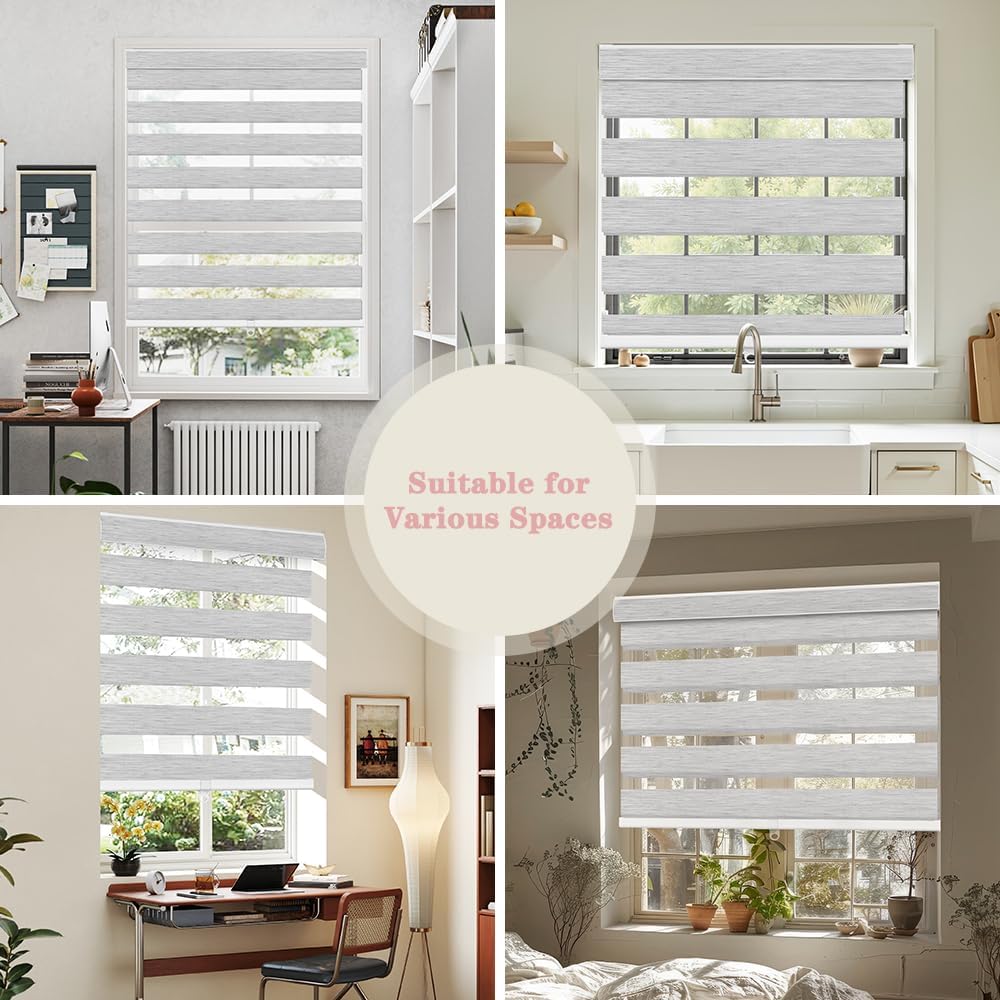 Thumbnail 6 de SEEYE Cordless Zebra Blinds, 26" W x 48" H