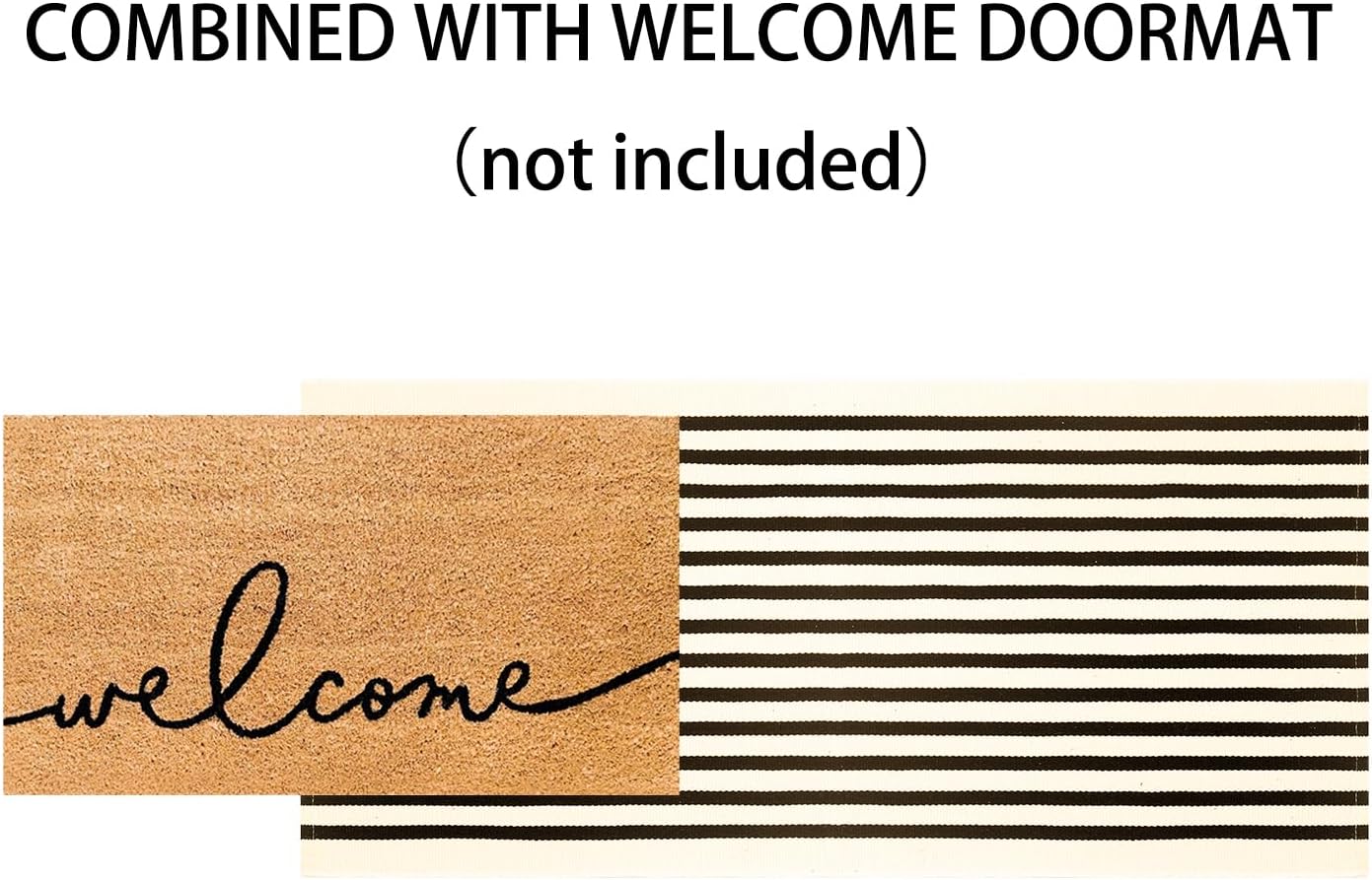 Thumbnail 3 de Striped Outdoor Rug, 24" x 51