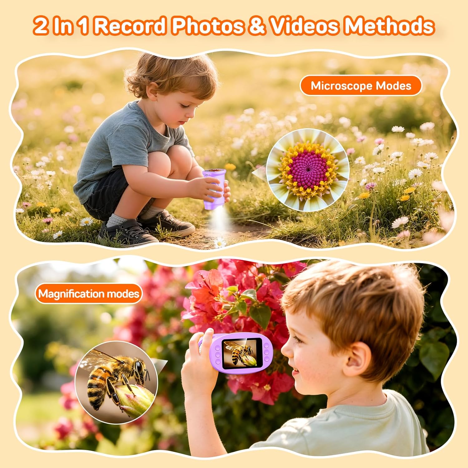 Thumbnail 6 de Ashfly Handy Digital Mikroskop für Kinder (1080P HD, 2,0 Zoll) – lila 4–12 Jahre