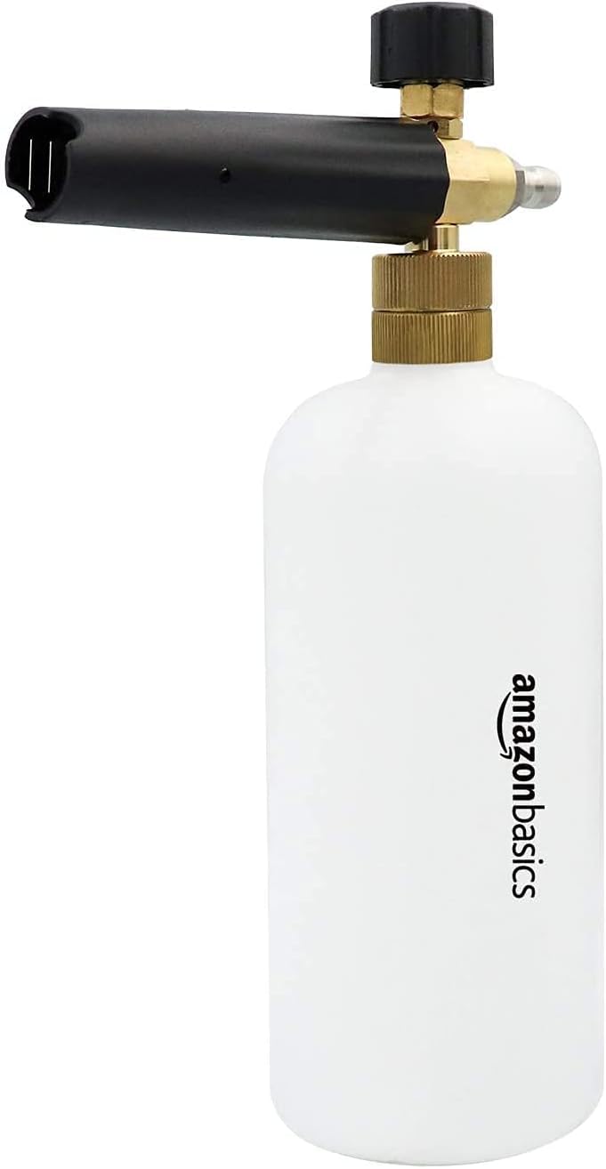 Amazon Basics – Cannon à mousse à raccord rapide 1/4" (1,6 cm) pour nettoyeur à pression, 1 l