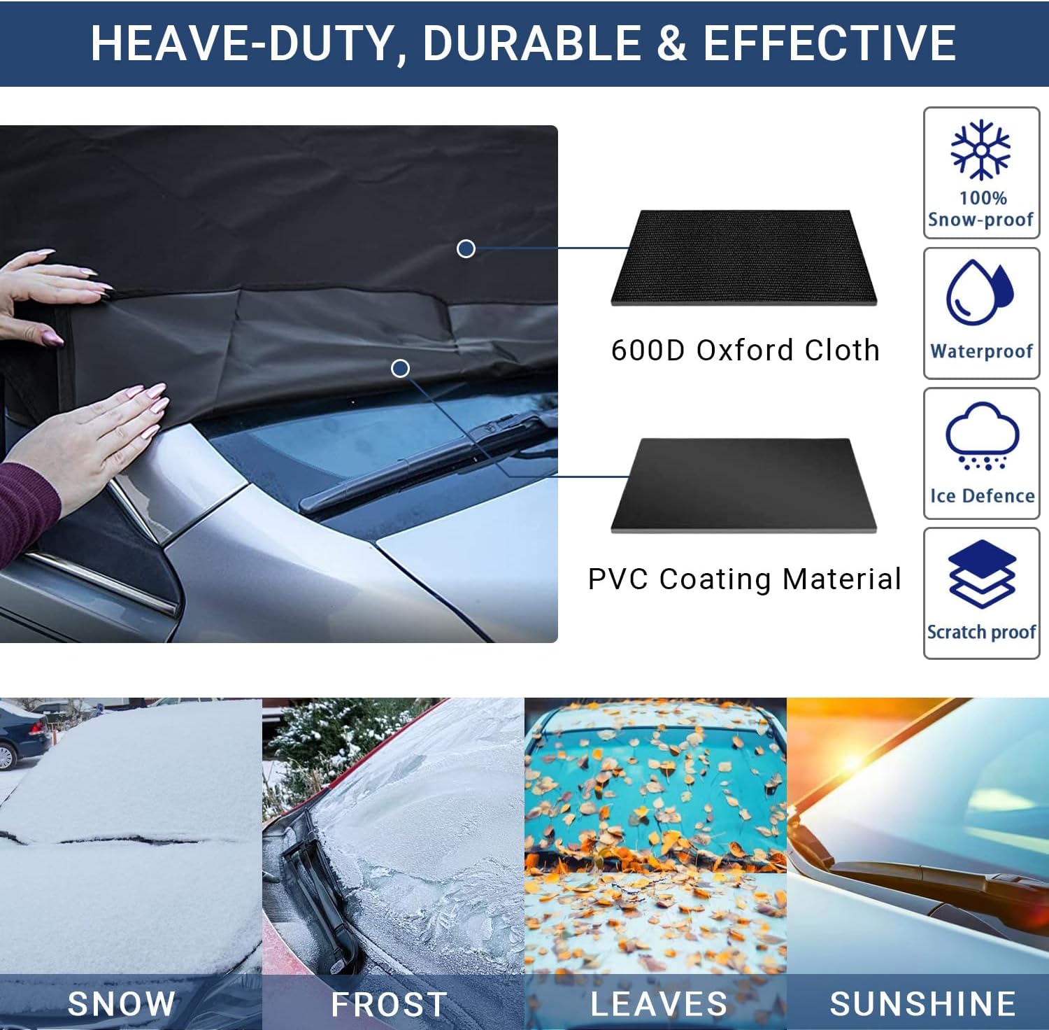 Thumbnail 4 de EcoZoro Windshield Snow Cover 74x47